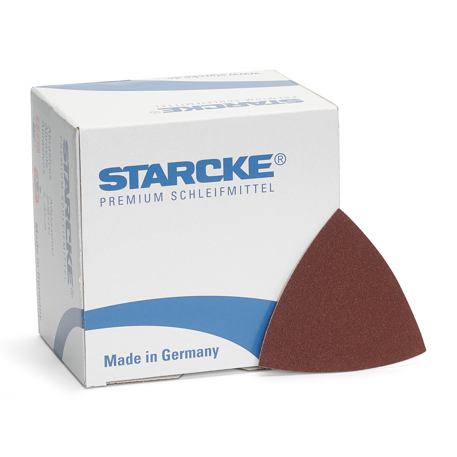 Schleifdreieck vorm Karton