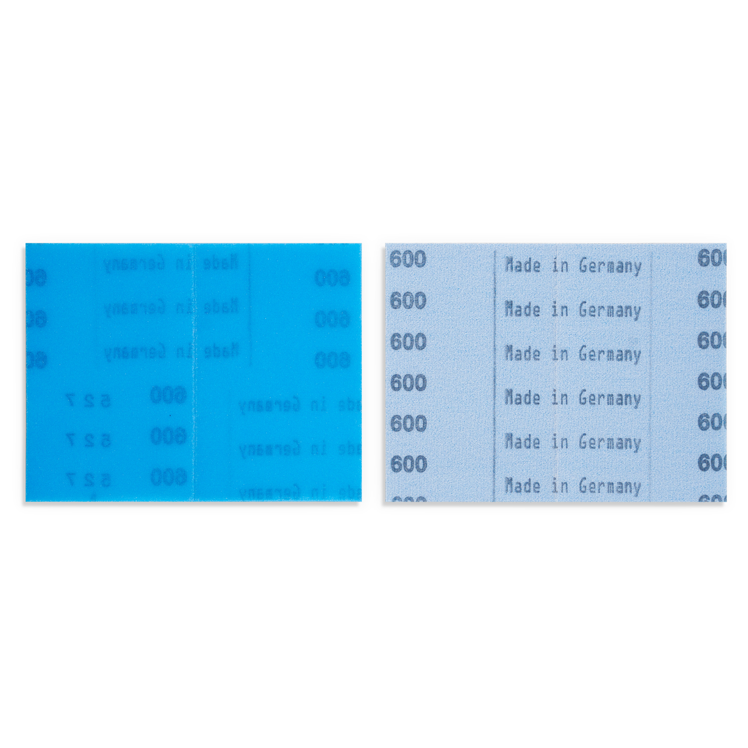 Blaues Papier von vorne und hinten