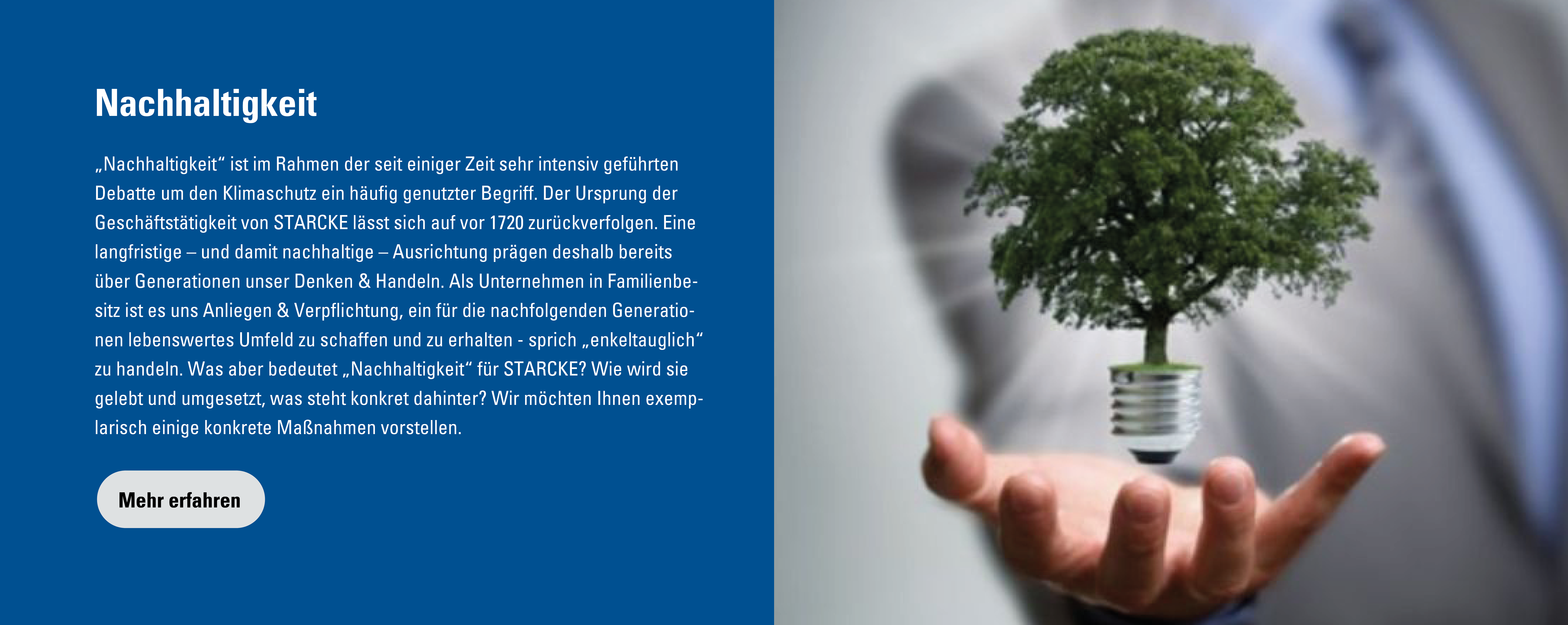 Nachhaltigkeit der Produkte