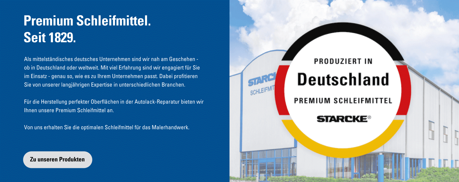 Siegel mit Text zu Premium Schleifmitteln