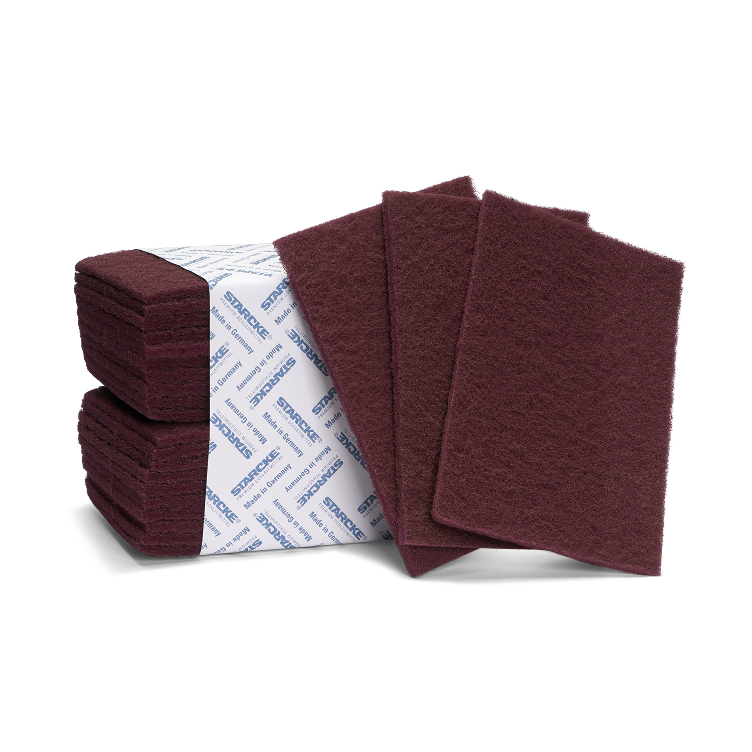 Rote Pads mit Banderole und einzelnes Pad davor