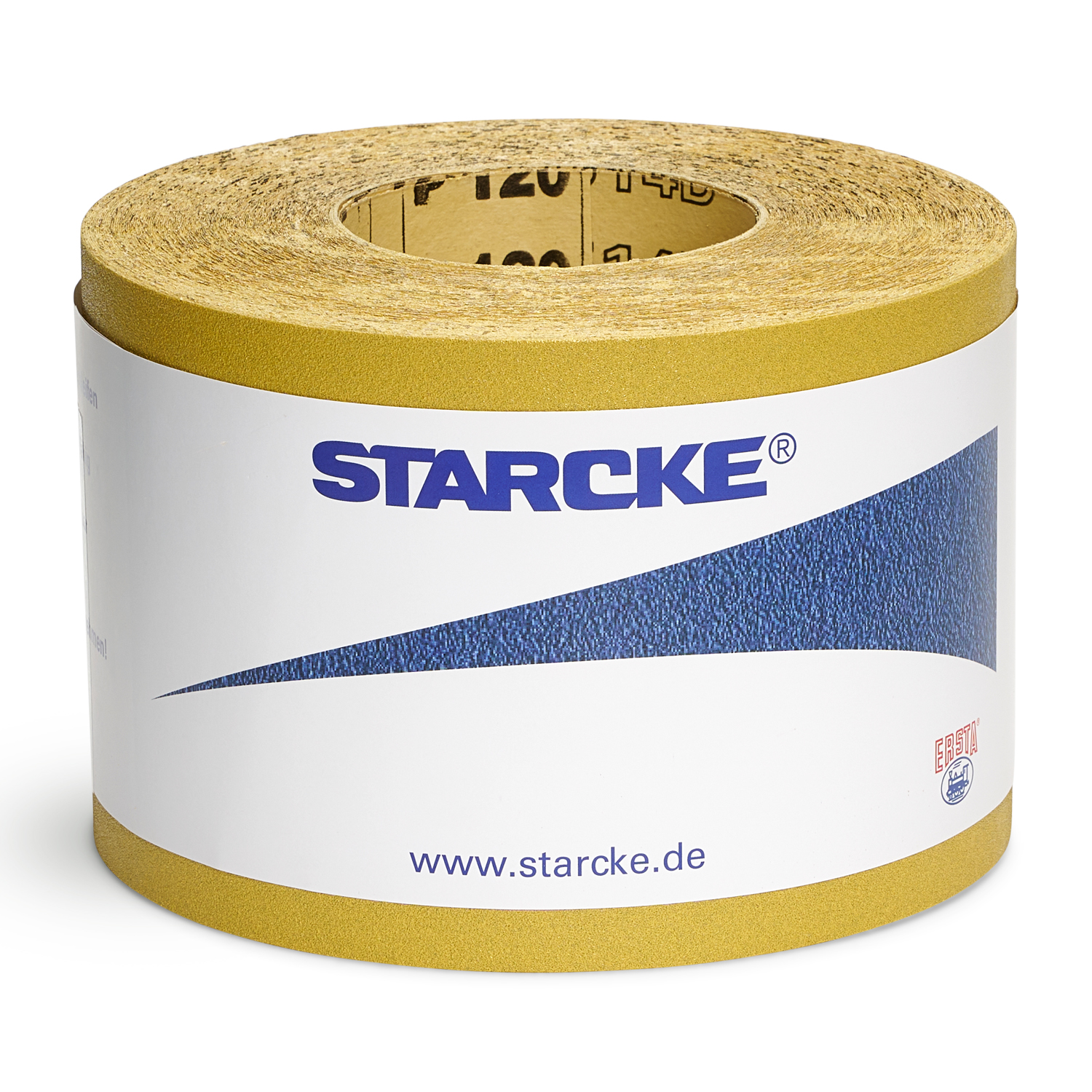 Gelbe Schleifpapierrolle